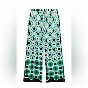 Zara cropped printed pant
